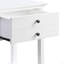 Table d'appoint à finition blanche avec USB