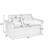 Loveseats Sofa Bed With Pull-Out Bed-1880662608