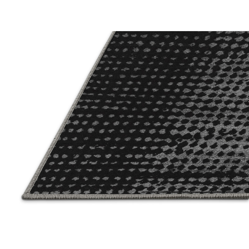 Burgandi Performance Abstract Indoor Rug, Rectangle 5' x 8'