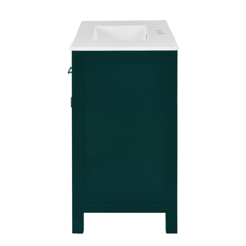 Ensemble de meuble-lavabo simple 36 po, Vert