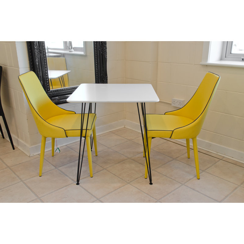 Voris 2 - Person Dining Set, Yellow