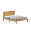 Ensemble de chambre à coucher 3 pièces, une table de chevet, un lit et une grande commode Lindall, style rustique en bois massif-2114981579