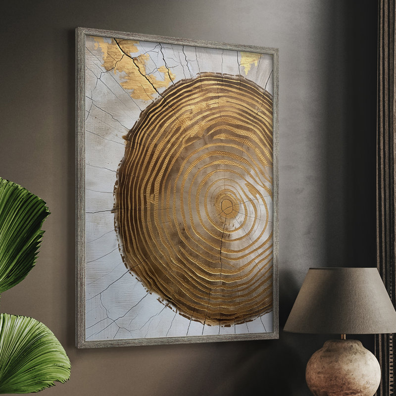 Reproduction encadrée ABSTRACT Series CLxxi - bois massif, H 30 po x l 24 po
