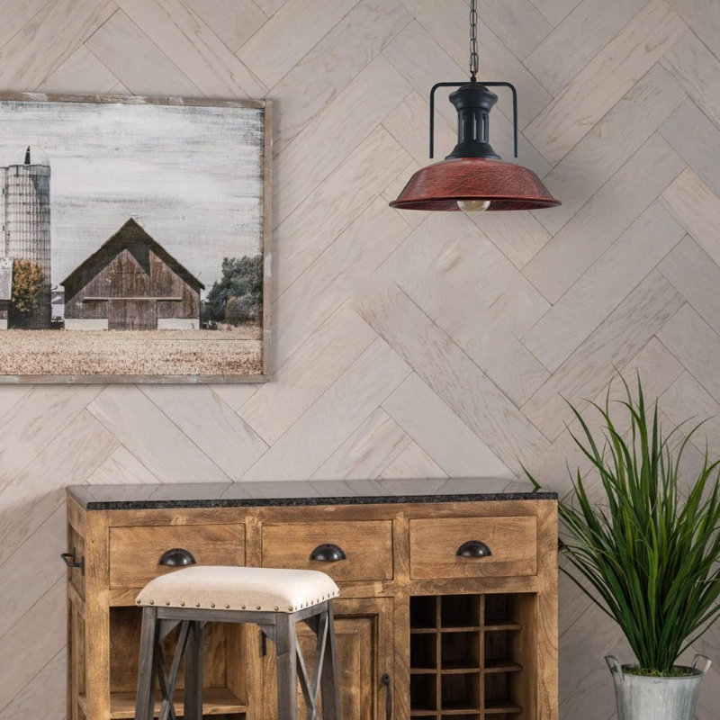 Colston 1 - Light Pendant, Rustic Red