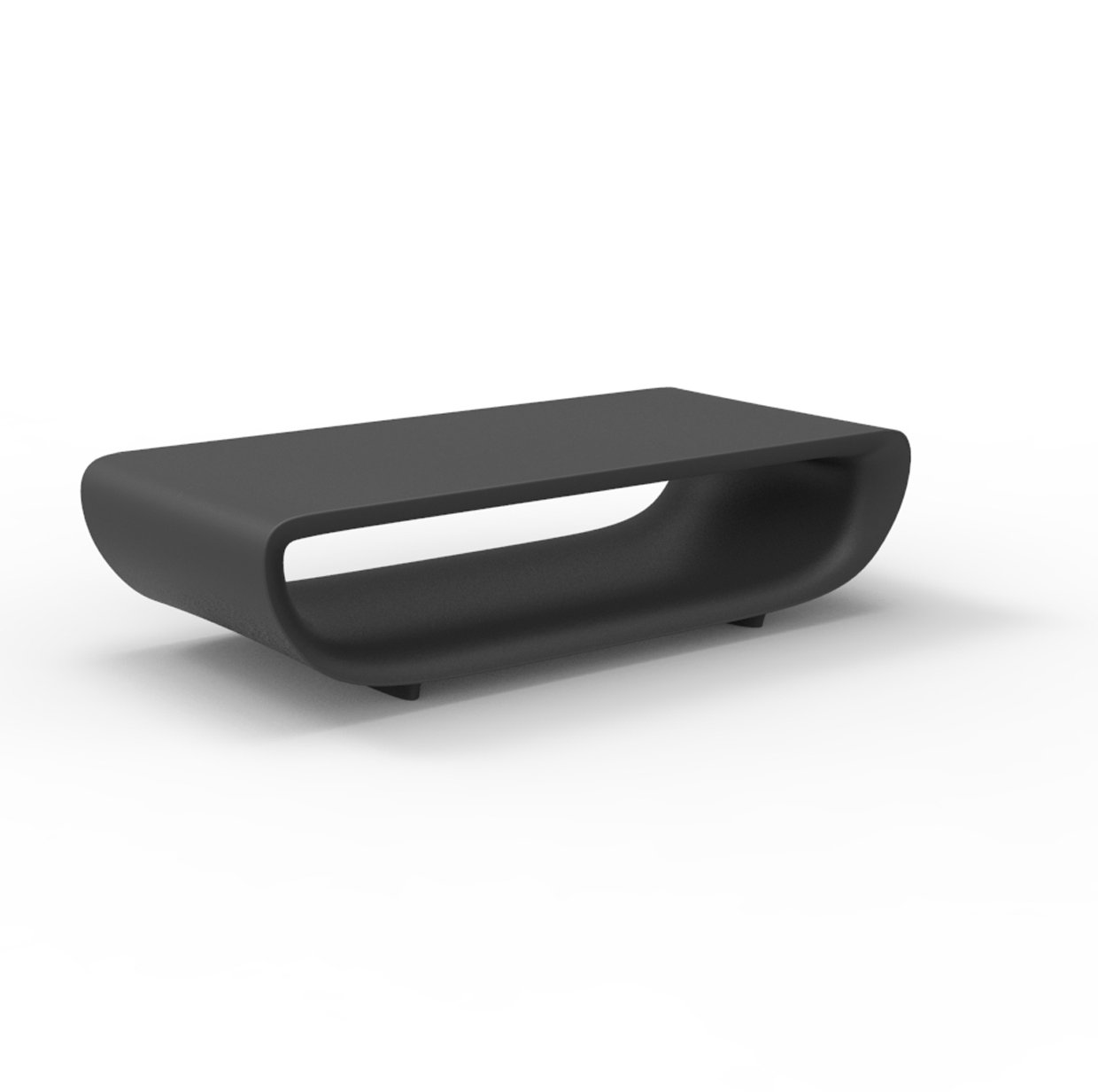 Bum Bum Plastic Coffee Table, Anthracite
