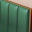 Banquette moderne en similicuir vert