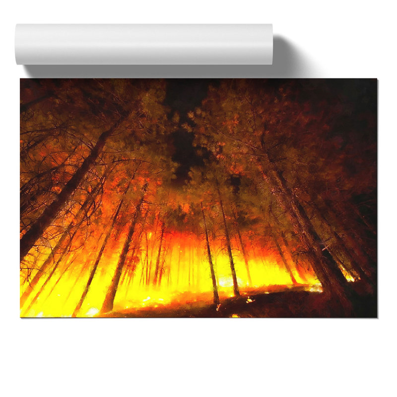 Forest Fire - No Frame Print, 30cm H x 42cm W x 0.1cm D