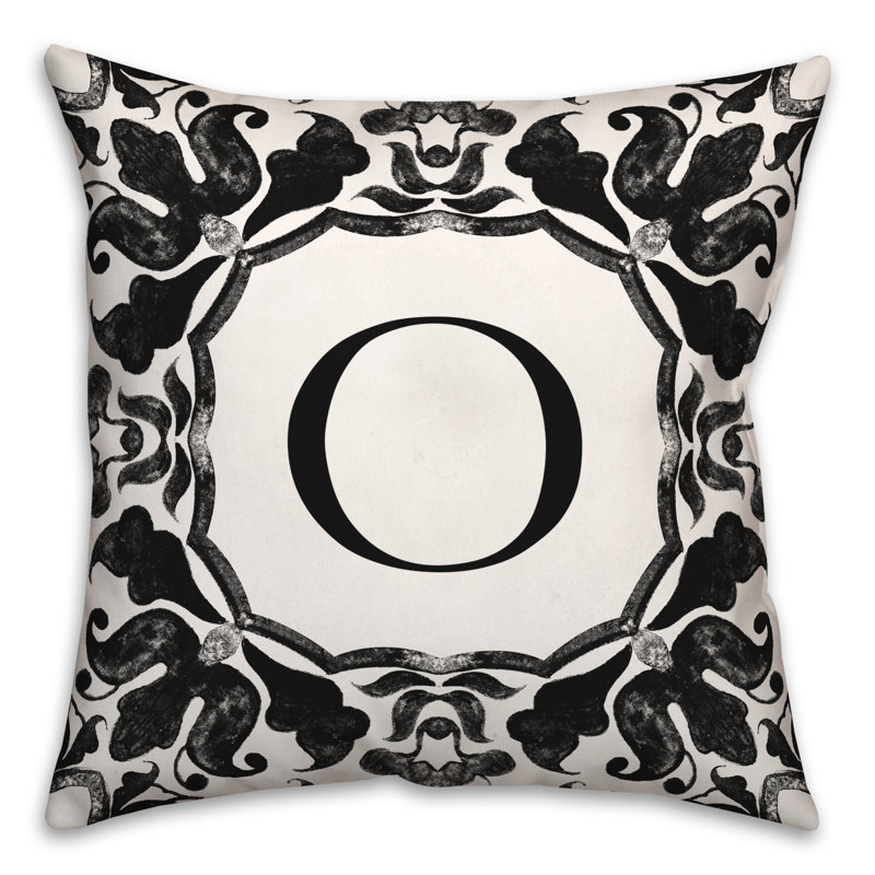  Housse et insert de coussin carré extérieur P Monogram, O