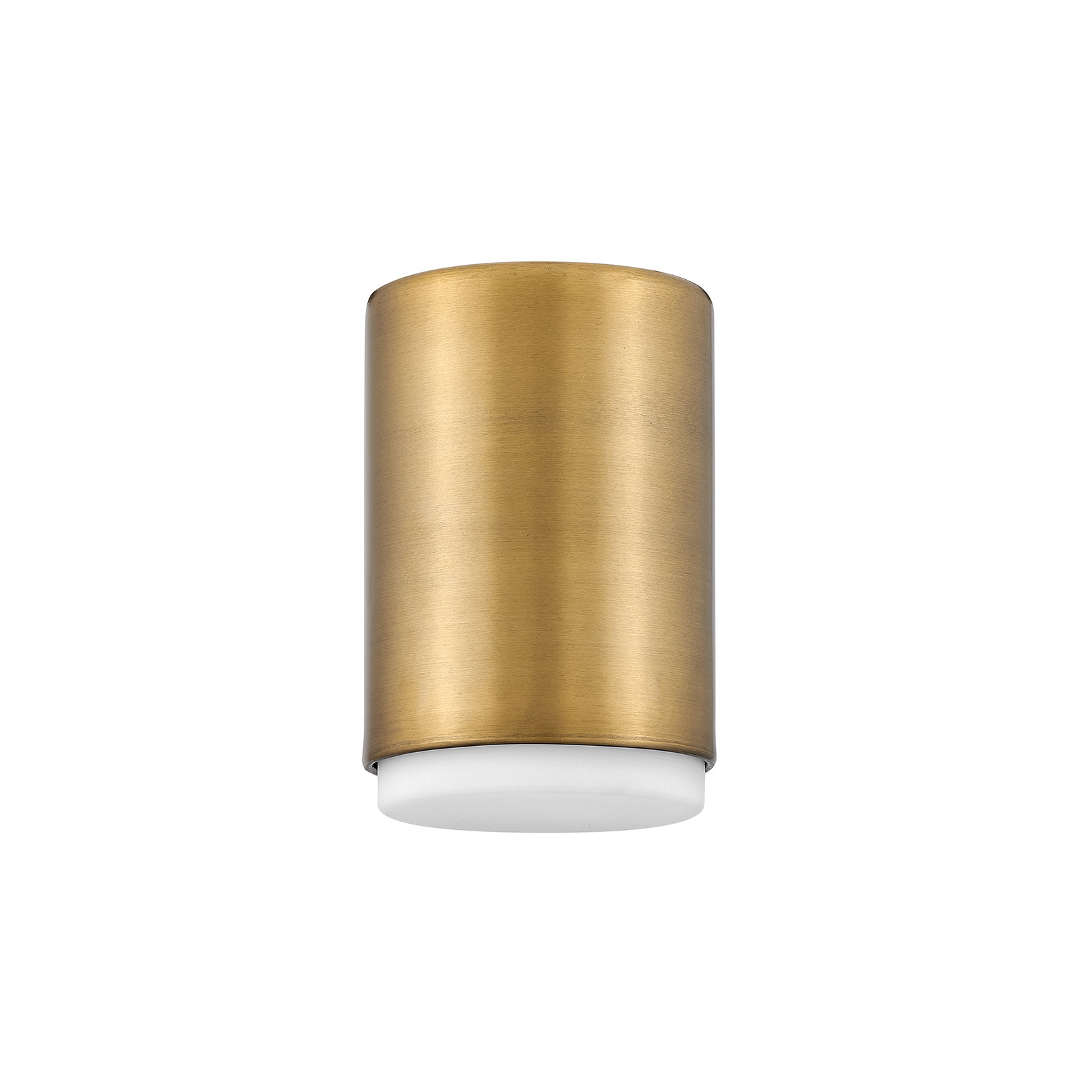 Fitzgerald Single Light Dimmable Flush Mounted Sconce, Lacquered Brass, Brass