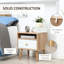 40cm W Manufactured Wood Bedside Table
