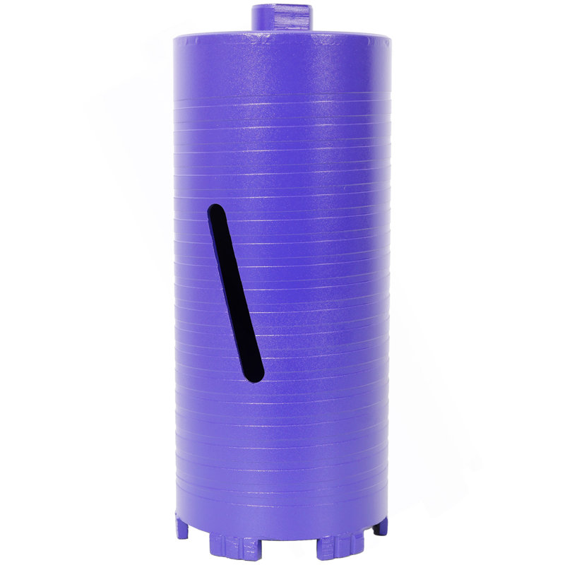 4 Inch Diamond Dry Core Drill Bit, Upgraded Welded Core Bits For Concrete With Rebar, Masonry, Brick, Mortar – 5/8"-11 Thread,Turbo