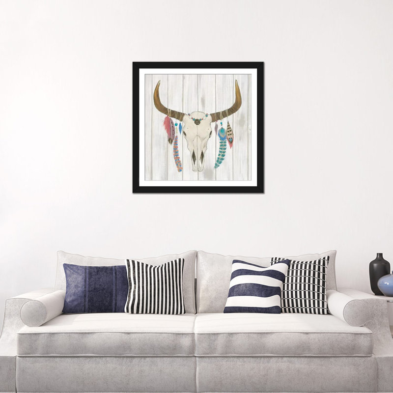 « bohémiening i », impression sur toile tendue, Papier d'art encadré noir, Blanc, H 24 po x l 24 po x P 1 po