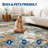 Modern Abstract Machine Washable Area Rugs for Living Room, Non Slip Rug for Bedroom Nursery, Soft Stain Resistant Carpet-1029761418