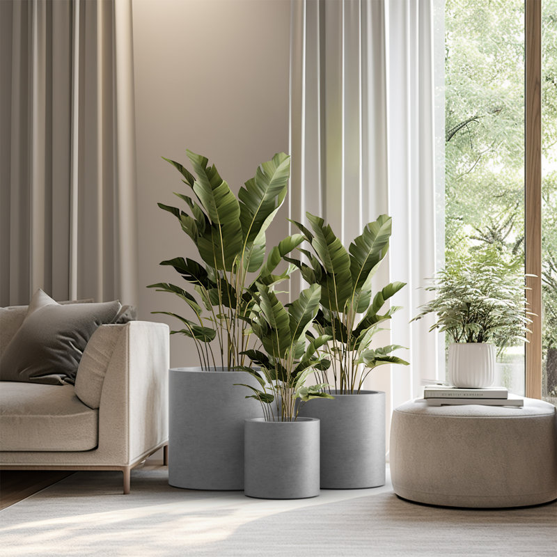 Odder Handmade Pot Planter, Stone Finish
