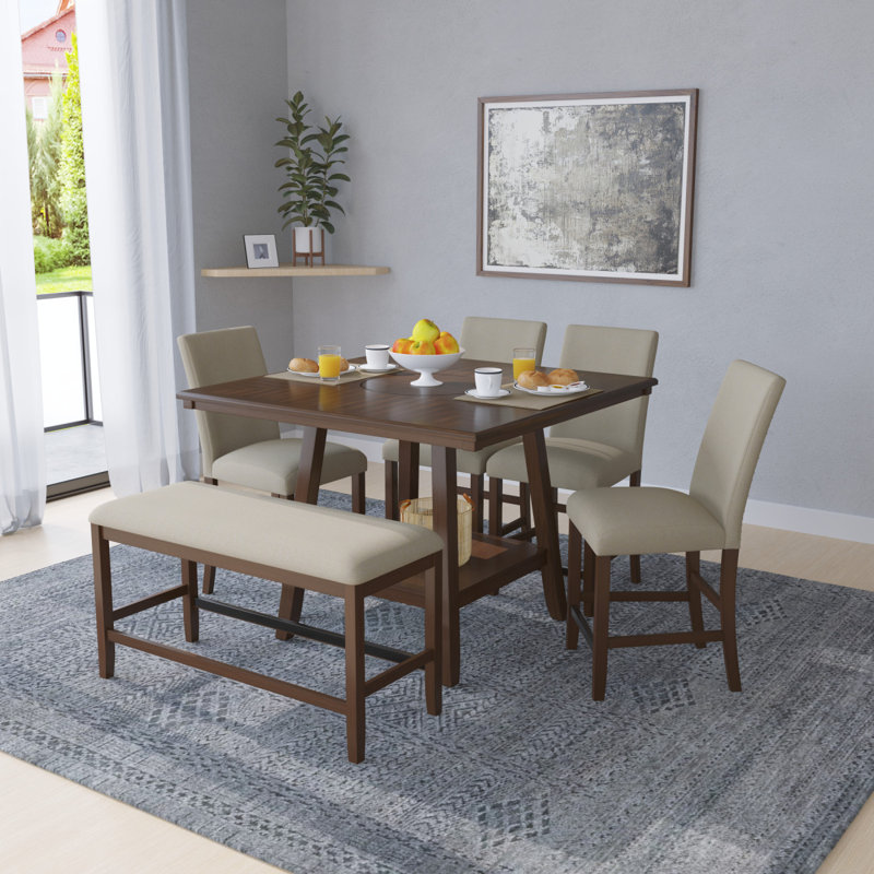 Table de rassemblement brune