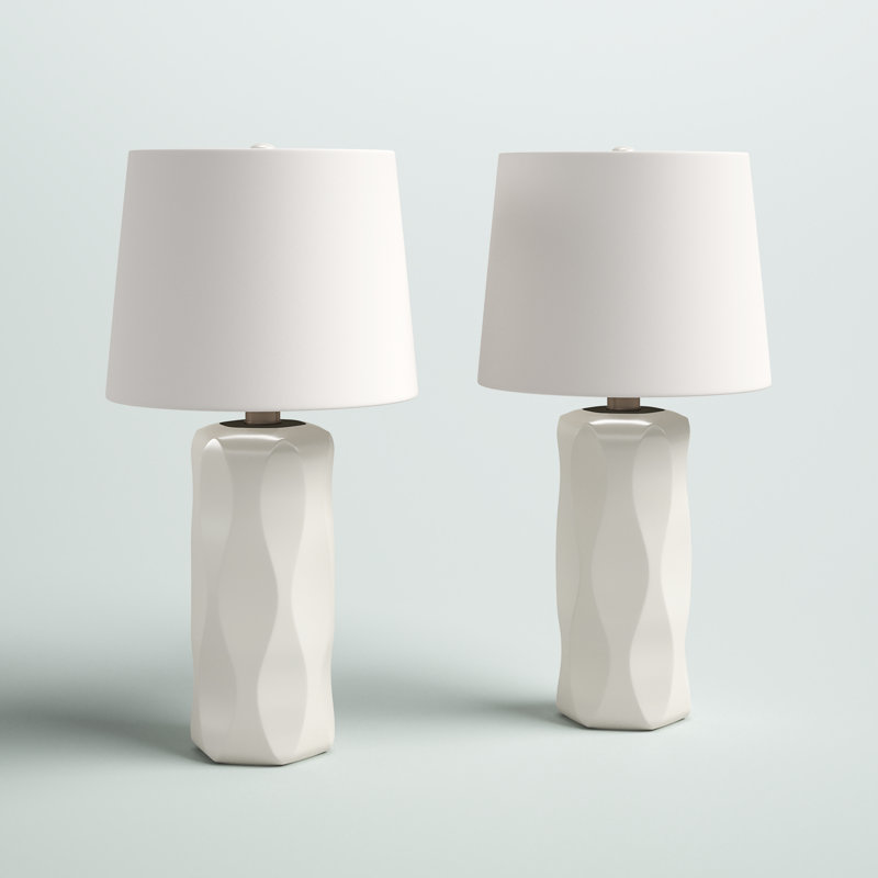 Bradwell Ceramic Lamp, White