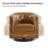 Nixmary Chesterfield Rocker And Swivel Genuine Leather Chair With Nailhead Trims-99343616