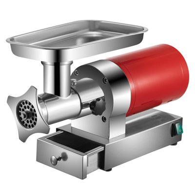 Hachoir à viande électrique robuste - Stuffer à saucisses en acier inoxydable de 1,5 HP avec deux plaques pour un usage domestique et commercial