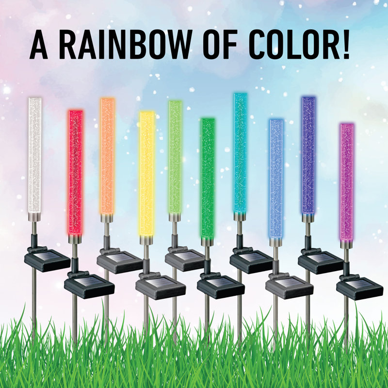 White Solar Powered Integrated LED Pathway Light Pack