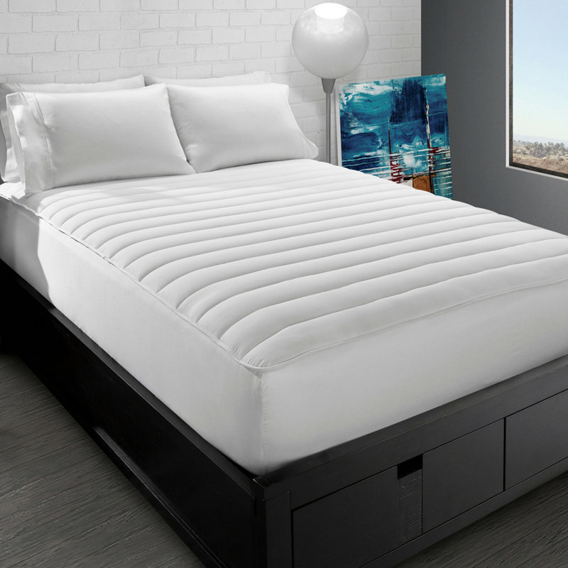 Surmatelas en fibre hypoallergénique douce et épaisse, Double