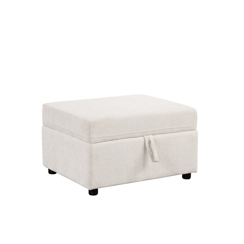 Repose-pieds avec repose-pieds 26,6 po pour le salon, la chambre à coucher, Beige