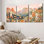3 pièces Boho Mountain, art mural rétro, montagnes de fleurs sauvages, impressions abstraites de la nature, paysage, peinture botanique, œuvre d'art, décoration murale pour le salon, chambre à coucher, encadré de 12 x 16 po