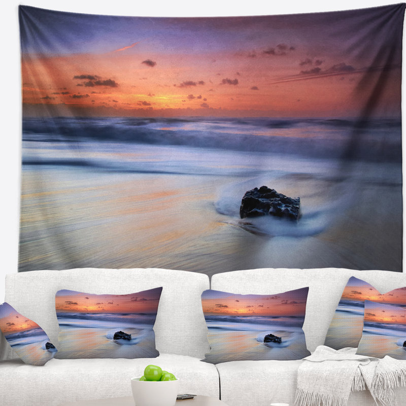 Tapisserie sintra magoito vagues de mer, H 50 po x l 60 po