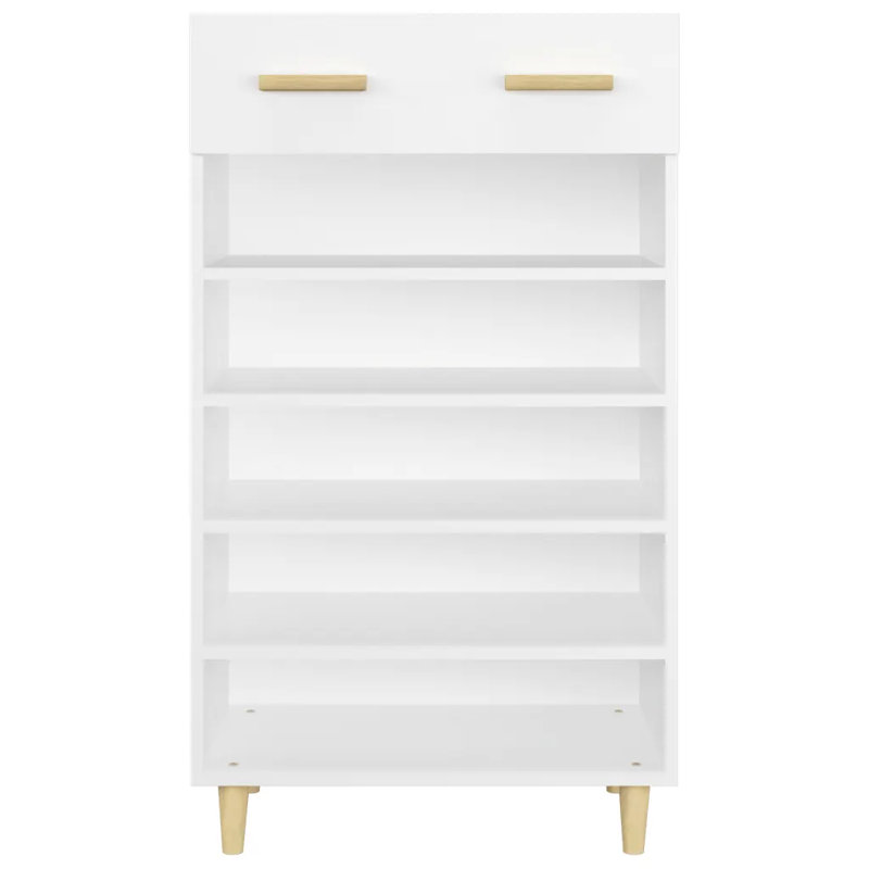 10 Pair Shoe Storage Cabinet, White