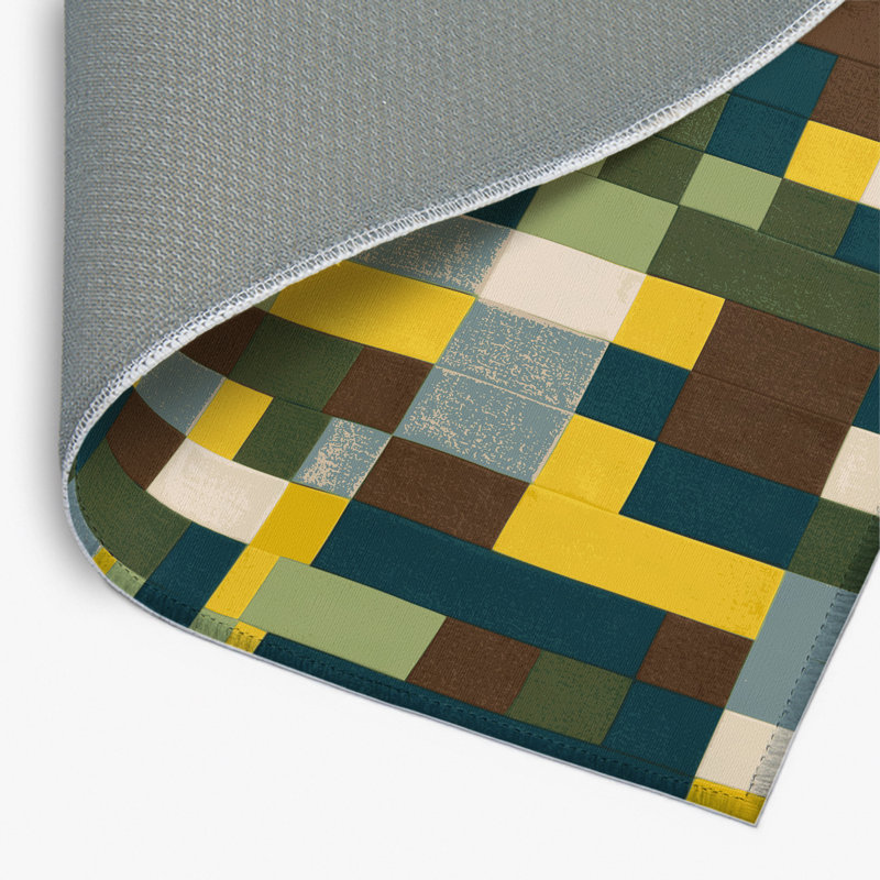 Terra Tiles Indoor And Outdoor Area Rug, Rectangle 4' x 6'