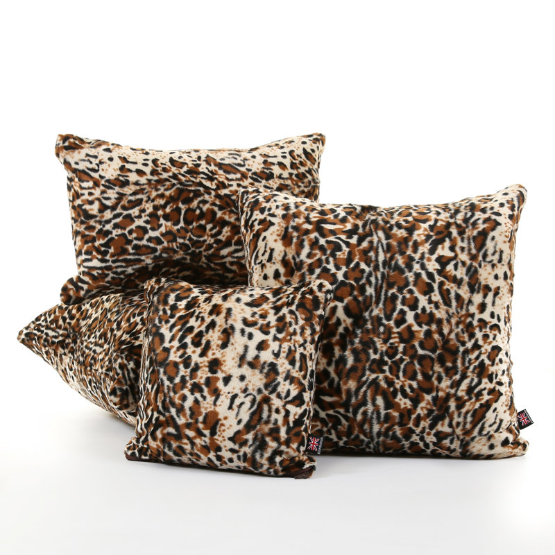 Chattanooga Animal Print Square Throw Cushion, 28cm H x 28cm W x 14cm D
