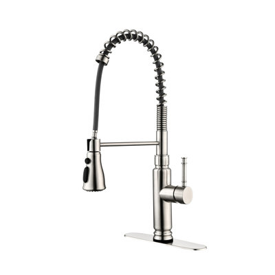 Brushed Nickel Touch Kitchen Faucet With Pull Down Nozzle - , To Corrosion And Tarnish Stainless Steel Rust