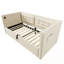 Cadre de lit simple avec rangement hydraulique USB et charge de type C-117356793