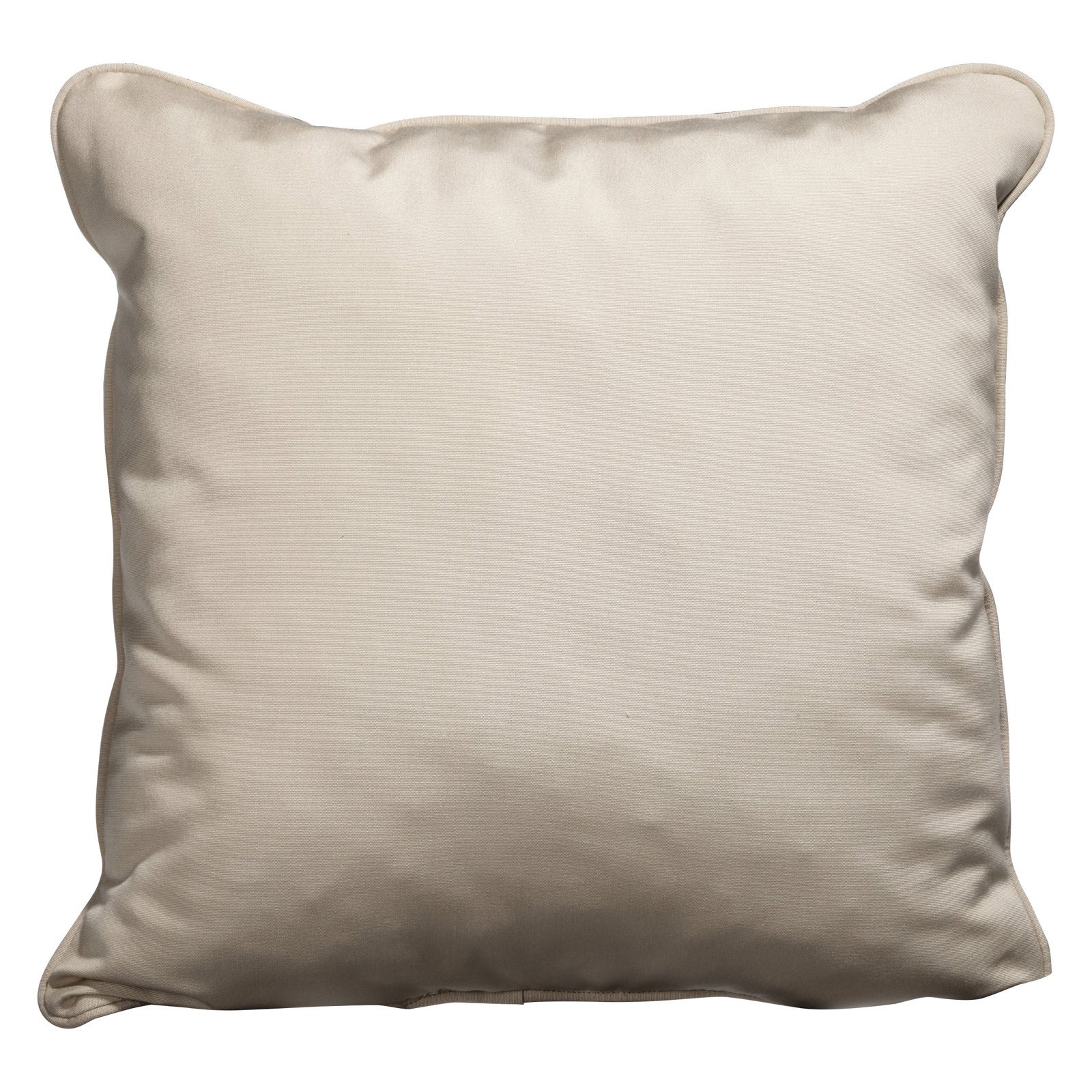 Hansah Throw Pillow, 18" H x 18" W x 6" D, Sunbrella Canvas Antique Beige