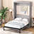 Gray Full Size Bed With Cabinet Storage - & Space Saving Solution Space Cabinet, Stable Frame User-