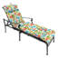 Coussin de chaise longue d'extérieur 74 "x 22" avec attaches et boucle