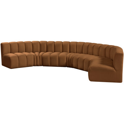 Hisa Upholstered Curved Sectional Reversible
