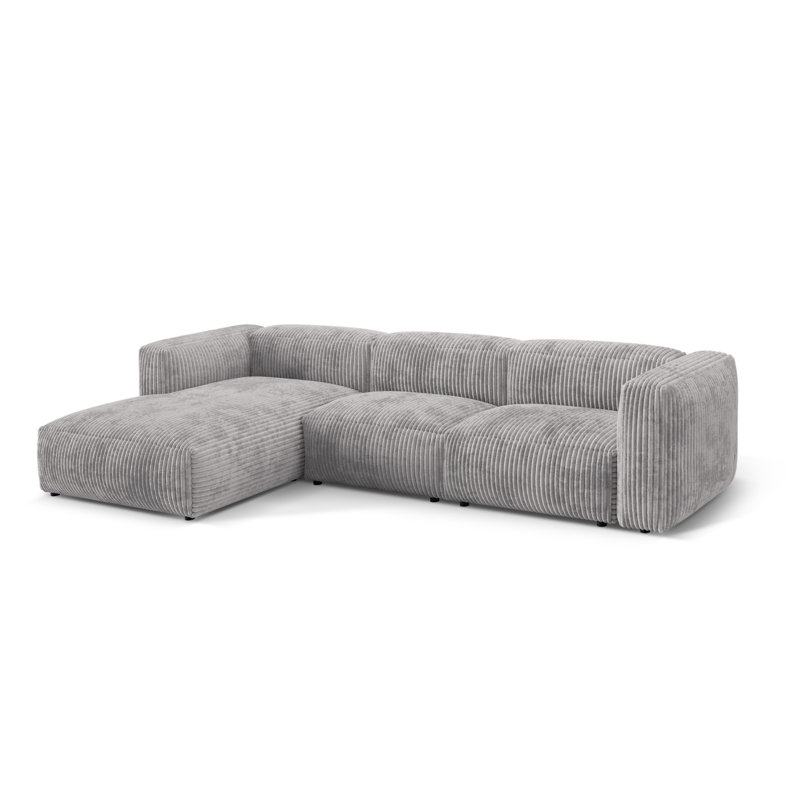 Betsayda 3 Seater Corner Sofa , Light Grey