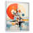 White Floater Framed