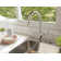 Trattoria™ Solstice Pull Down Single Handle Kitchen Faucet with Boomerang Fully Retractable Spray Technology