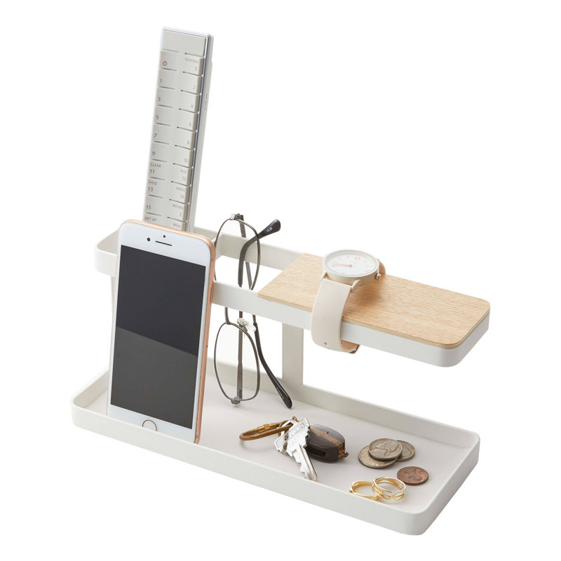 Yamazaki Home Countertop Spice Caddy, Storage And Organizer Rack, Steel, Anti-Slip Rubber Feet, White