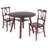 Darrens Table 3-pc Drop Leaf Dining Table With 2 Renaissance Chairs, Walnut-350527907