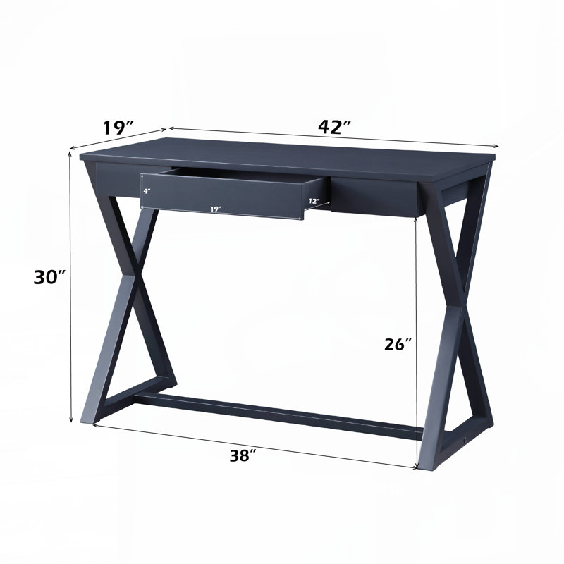 Nalo Charcoal Finish Console Table