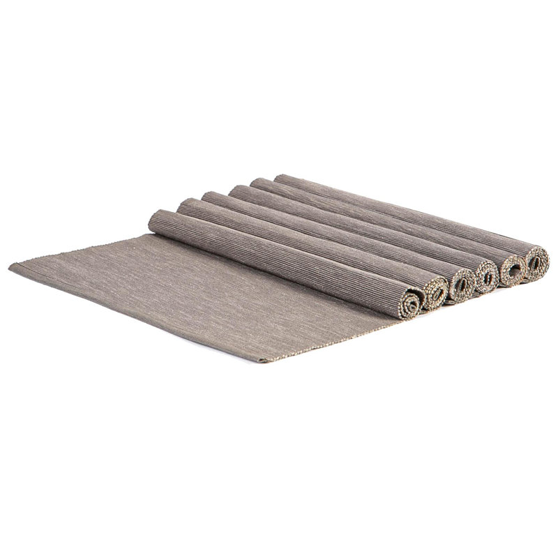 Nicola Spring - Cotton Fabric Placemats, Grey