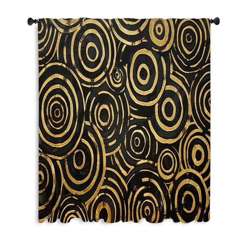 Rideau transparent en polyester Henrri, L 50 po x L 84 po