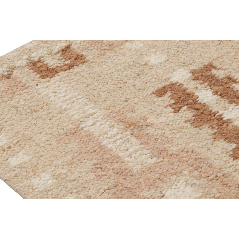 Scandinavian Wool Geometric Area Rug, Runner 2'6" x 8'