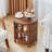 Round End Table With 3-Tier Storage Shelves-232818153-231876232