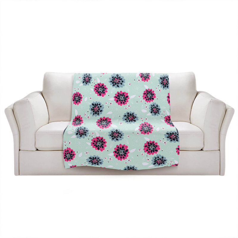  Couverture Flower Blossoms, 51 po x 60 po