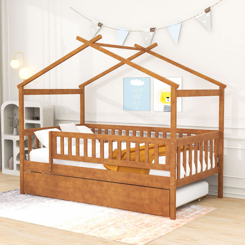 Pontoosuc Wood Daybed with Twin Size Trundle, Walnut, Twin