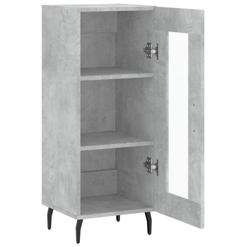 Marayla 1 - Door Rectangle Accent Cabinet, Concrete Grey