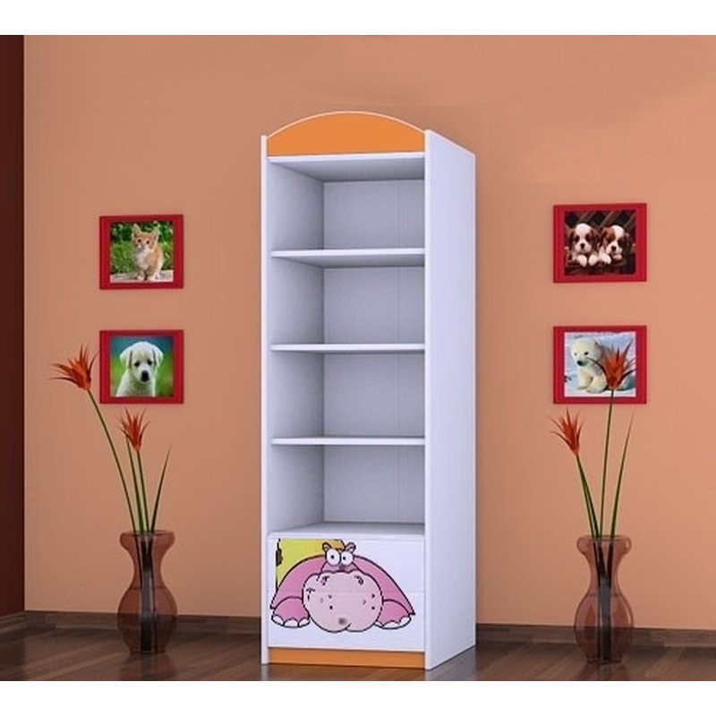 Lankford 1 Door Wardrobe, Orange